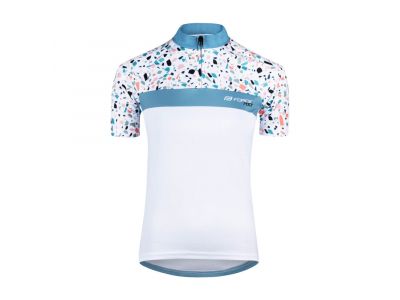 FORCE Rock women&amp;#39;s jersey, white/turquoise