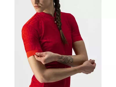 Tricou damă Castelli PROMESSA JACQUARD, roșu