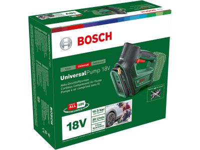 Bezprzewodowa pompa pneumatyczna Bosch UniversalPump 18 V + zestaw startowy 18 V