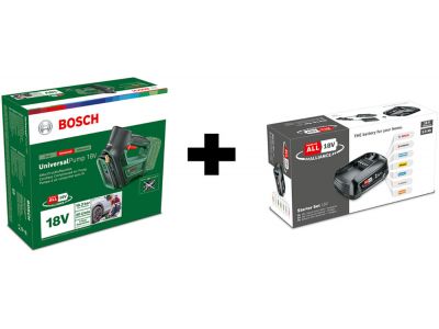 Pompă pneumatică fără fir Bosch UniversalPump 18V + Set de pornire 18V