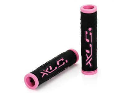 XLC 'Dual Colour' GR-G07 gripy - čierna/ružová, 125 mm