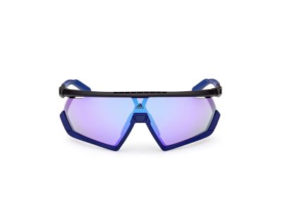 adidas Sport SP0054 Brille, Mattschwarz/Verlauf oder Spiegelviolett