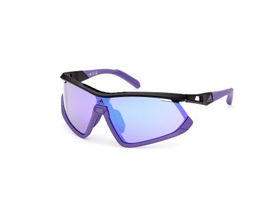 Adidas Sport SP0055 szemüveg, fekete/gradiens vagy tükörlila