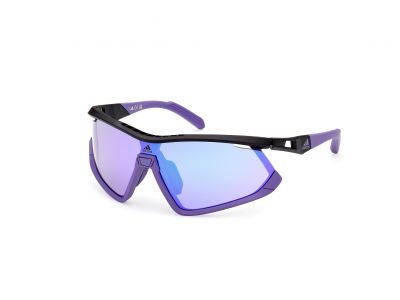 Ochelari adidas Sport SP0055, negri/gradient sau violet oglinda