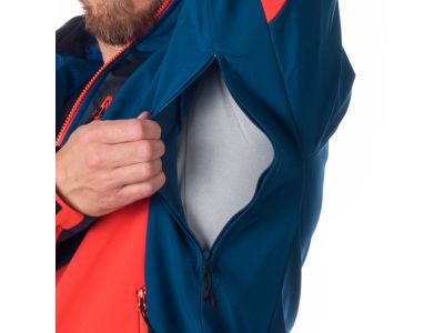 Northfinder GRAYSON softshellová bunda, inkblue/orange