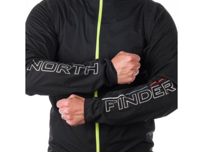 Northfinder JAIR e-bike bunda, čierna/zelená