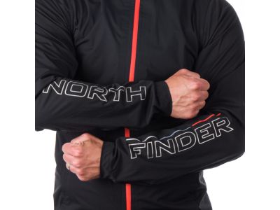 Jachetă Northfinder JAIR e-bike, neagră/roșu