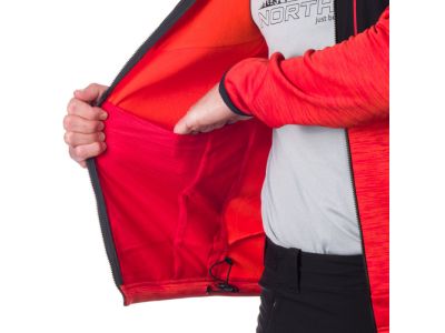 Northfinder HARLEM pulóver, piros/fekete
