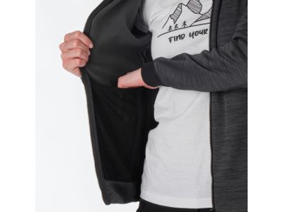 Northfinder Damen-Sweatshirt KAITLIN, schwarzmelange