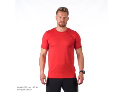 Northfinder JONES tričko, dark red/melange