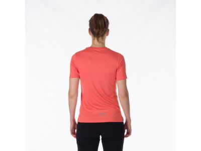 Damski t-shirt Northfinder MINNIE, czerwony melanż