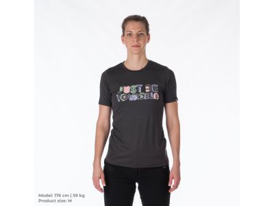 Damska koszulka Northfinder MINNIE w kolorze czarnym melanż