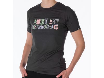 Damska koszulka Northfinder MINNIE w kolorze czarnym melanż
