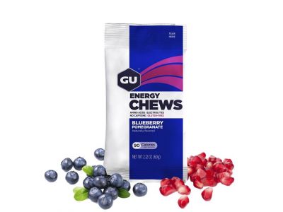 GU Energy Chews 60g Blueberry Granátové jablko