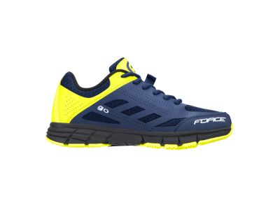 FORCE Go cycling shoes, blue/fluo