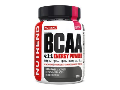 NUTREND BCAA 4:1:1 PUDRĂ ENERGETICĂ, 500 g, zmeură