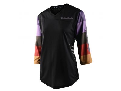 Troy Lee Designs Mischief women&amp;#39;s jersey, 3/4 sleeve, rugby black