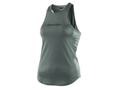 Troy Lee Designs Luxe women&amp;#39;s sleeveless jersey, Solid steel green