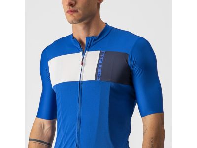 Koszulka rowerowa Castelli PROLOGO 7, włoski niebieski/biały/pomegranateowy