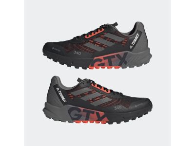 Pantofi Adidas Terrex Agravic Flow 2.0 Gore-Tex Trail Running, Core Black/Grey Four/Cloud White