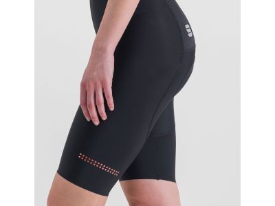 Sportful Bodyfit Classic Damenshorts mit Trägern, schwarz/rot
