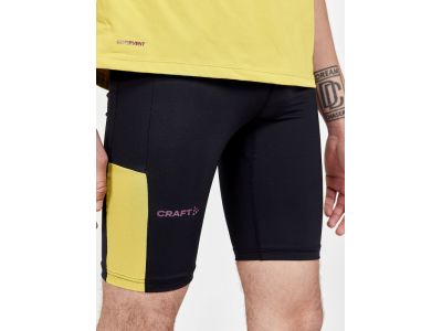 Craft PRO Hypervent nohavice, čierna/žltá