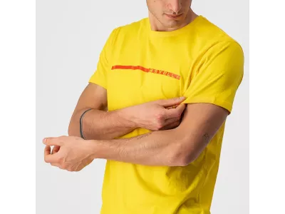 Castelli VENTAGLIO TEE tričko, žltá