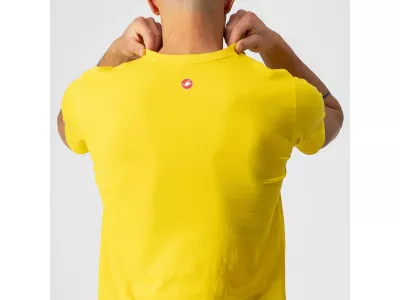 Castelli VENTAGLIO TEE tričko, žluté