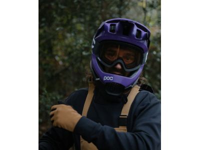 POC Otocon Race MIPS helmet, sapphire purple/uranium black metallic/matt