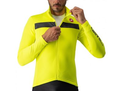 Castelli PURO 3 jersey, yellow fluo/black reflex