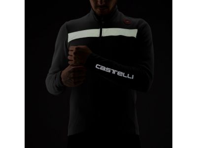 Castelli PURO 3 jersey, Light black/Silver reflex