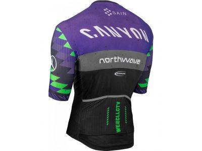 Koszulka rowerowa Northwave Pro Canyon, czarno-fioletowa