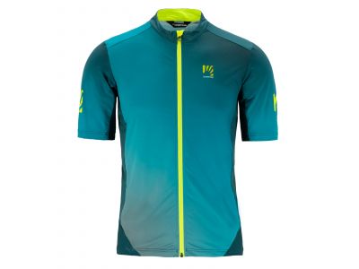 Karpos Jump jersey print 2, blue-green/yellow fluo