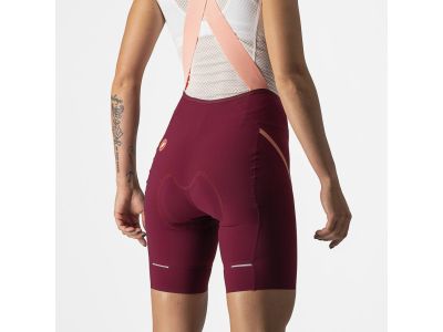 Castelli VELOCISSIMA 3 dámské kalhoty, bordó/růžová