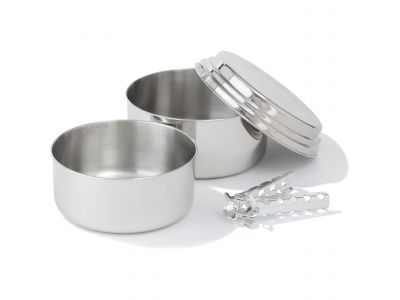MSR ALPINE 2 POT SET set of stainless steel dishes