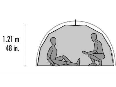 MSR ELIXIR 4 tent for 4 people, grey/red