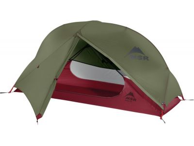 MSR HUBBA NX Zielony namiot dla 1 osoby, zielono-czerwony