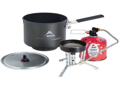 MSR WINDBURNER GROUP STOVE SYSTEM gas cooker + pot 2.5 l