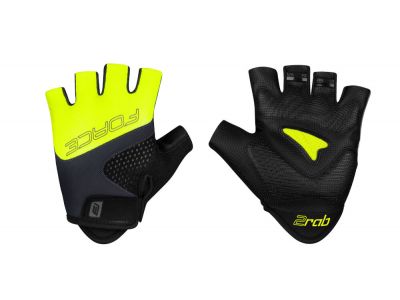 FORCE Rab 2 gloves, black/fluo/grey