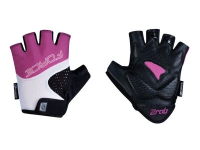 FORCE Rab 2 dámské rukavice, černá/růžová/bílá