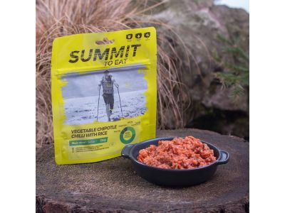 Summit to Eat VEGETABLE CHIPOTLE CHILLI WITH RICE Big Pack Vegetariánske Jalapeno s ryžou 217g/1003kcal