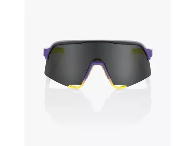 100% S3 glasses, soft tact stone matte metallic Digital Brights/Smoke Lens