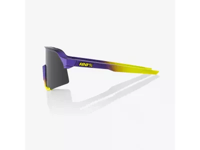 Ochelari 100% S3, tact moale, piatră metalică mată Digital Brights/Smoke Lens