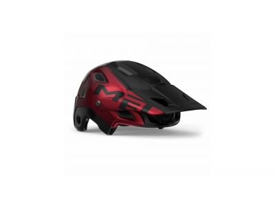 MET Parachute MCR MIPS Helm, rot/schwarz metallic