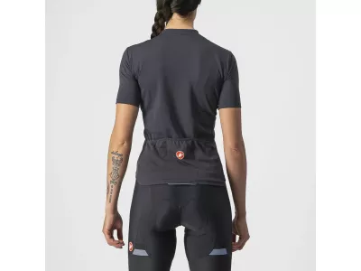 Koszulka rowerowa damska Castelli ANIMA 3, czarno-czerwona