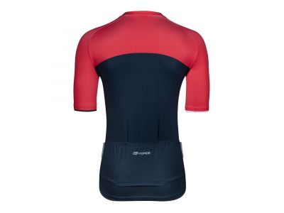 Koszulka rowerowa FORCE Art, ciemnoniebieski/czerwony