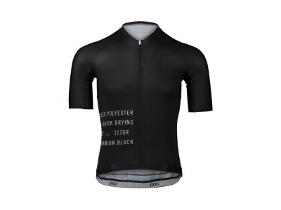 Koszulka rowerowa POC Pristine Print, uranowa czerń