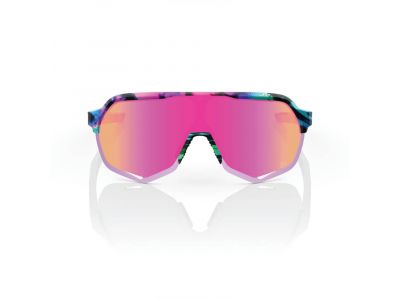 100% okulary S2 Peter Sagan LE, soft tact tie dye/fioletowe wielowarstwowe soczewki lustrzane