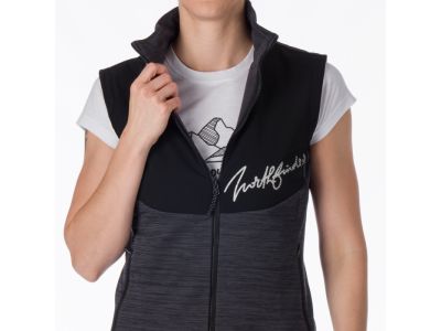 Northfinder ETHEL women&#39;s vest, blackmelange