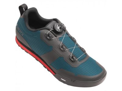 Giro Tracker cycling shoes, harbor blue/bright red